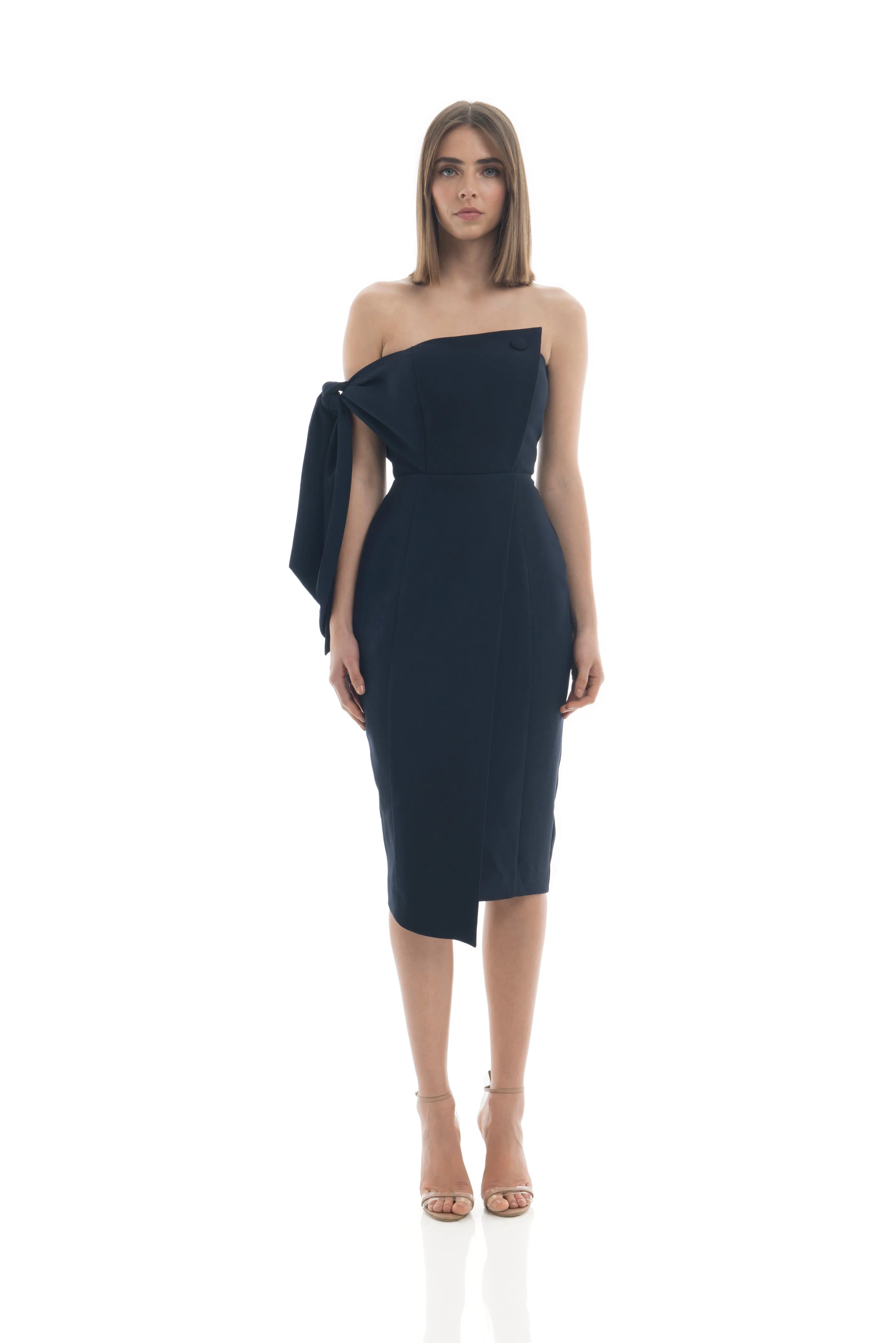 Romi Midi Dress - Navy