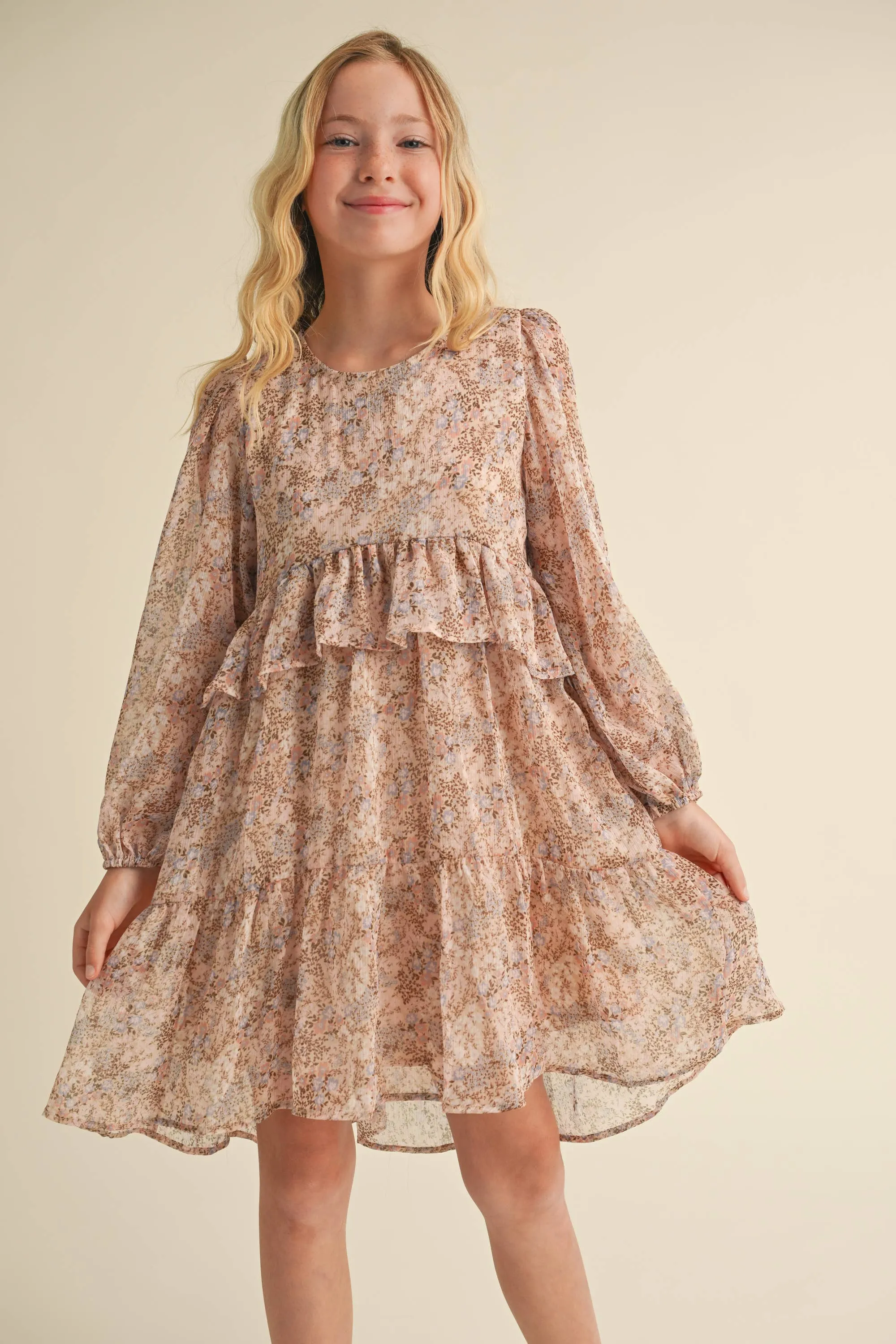 Ruffle Tiered Dress- Ditsy Floral