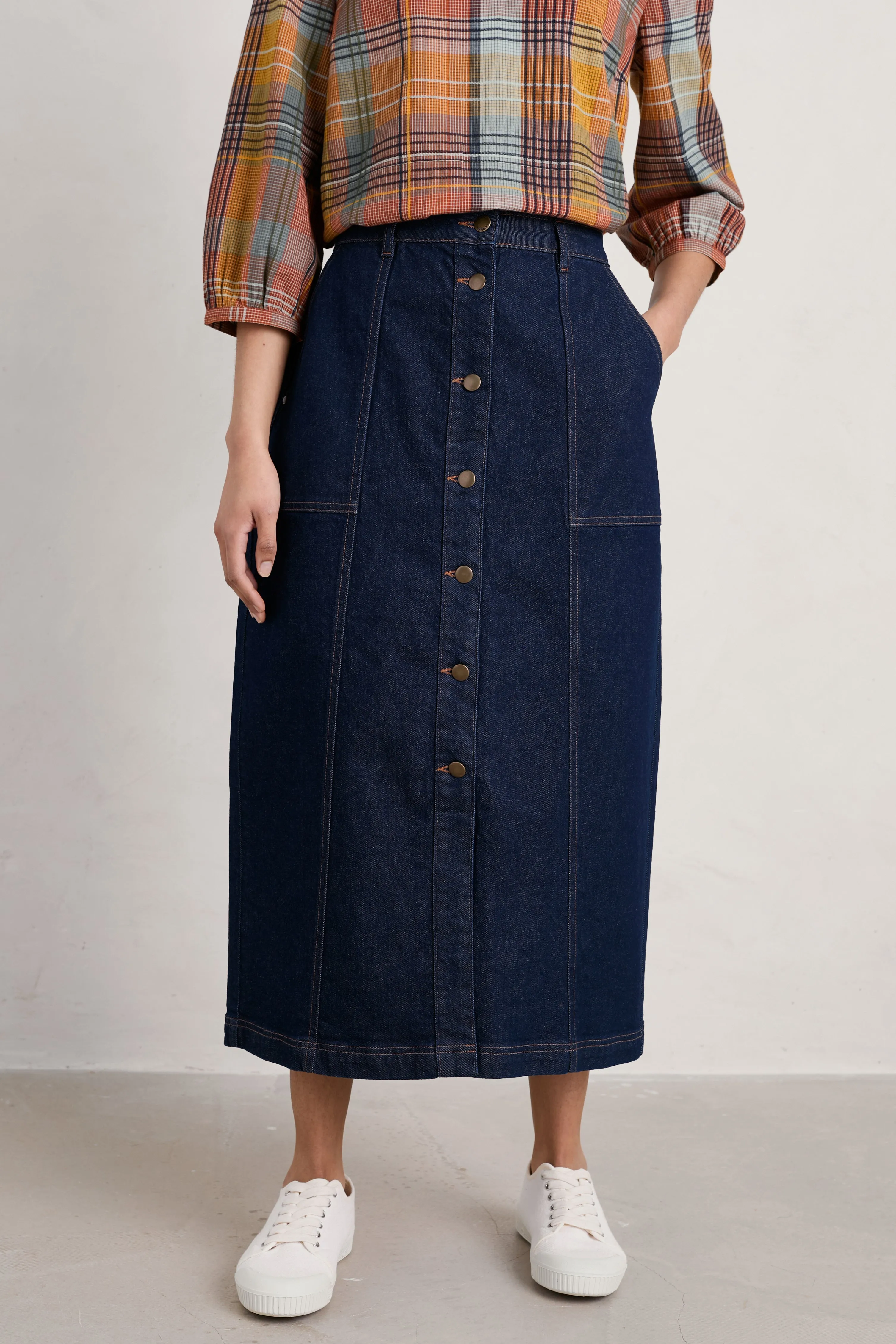 Seasalt Ambrose Skirt - Dark Rinse Wash