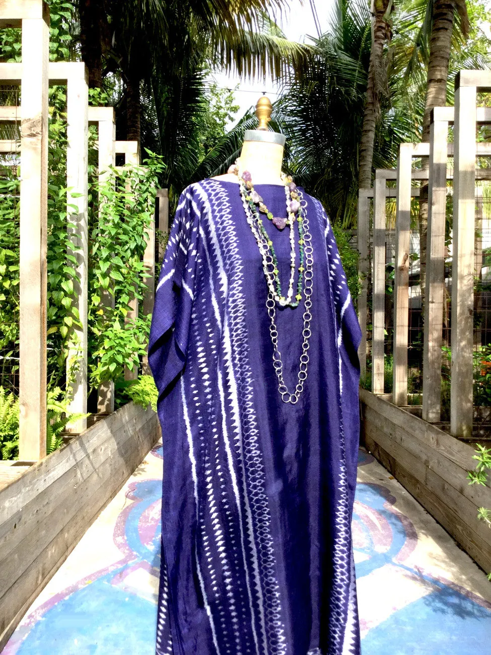 Silk Caftan Almost Famous Collection - Devil in a Blue Dress