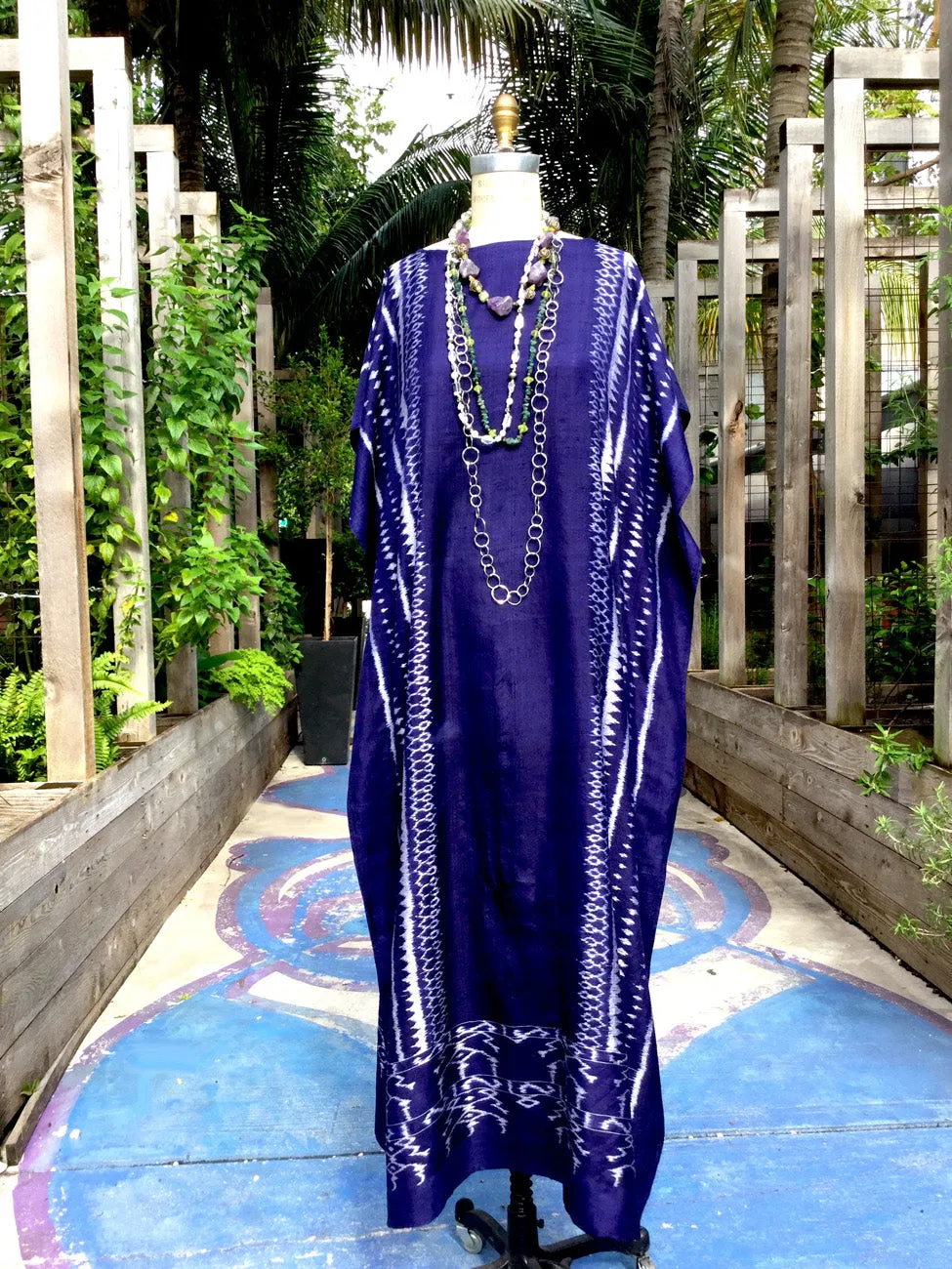 Silk Caftan Almost Famous Collection - Devil in a Blue Dress