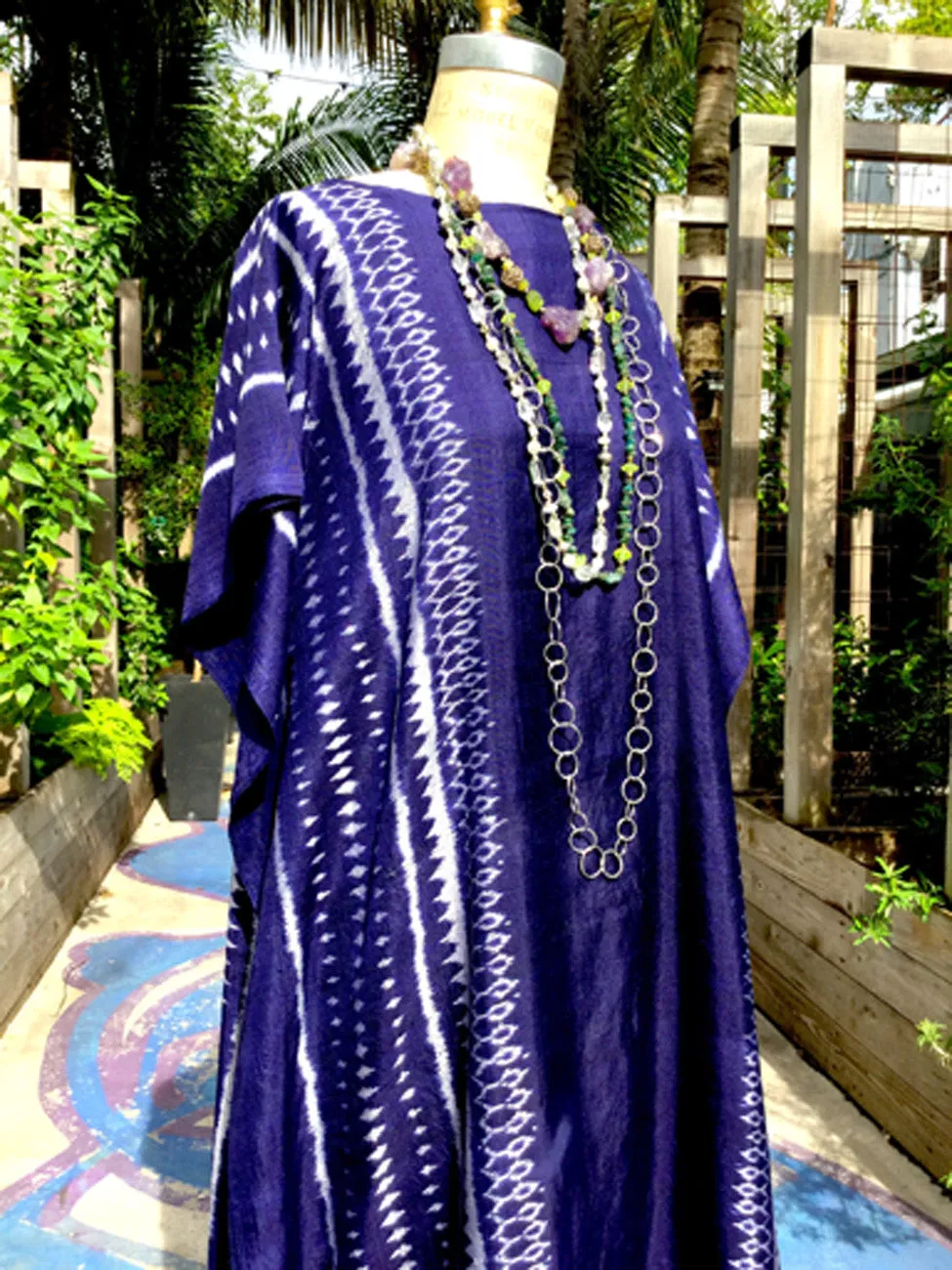 Silk Caftan Almost Famous Collection - Devil in a Blue Dress