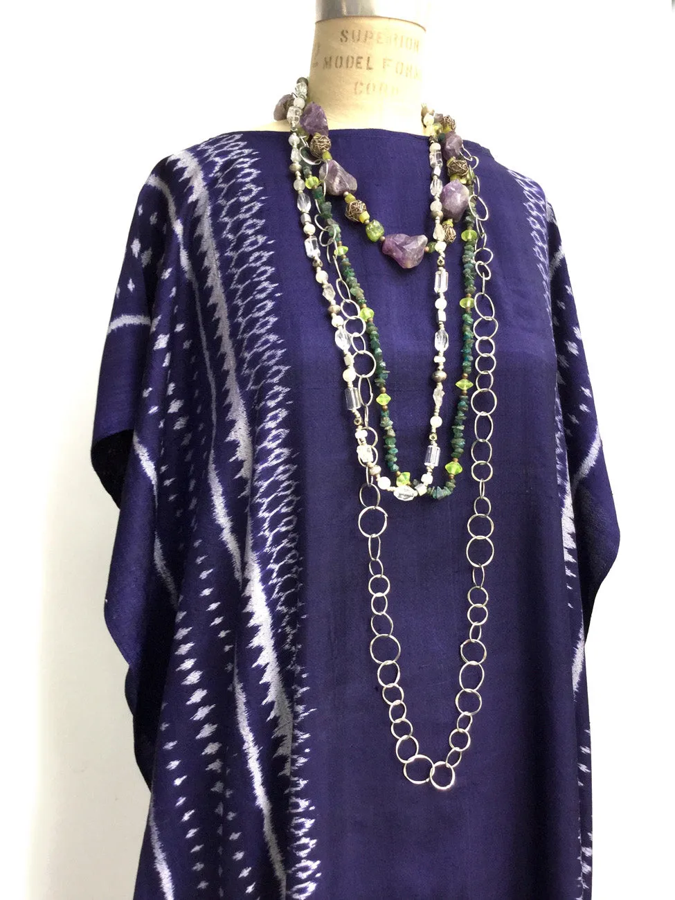 Silk Caftan Almost Famous Collection - Devil in a Blue Dress