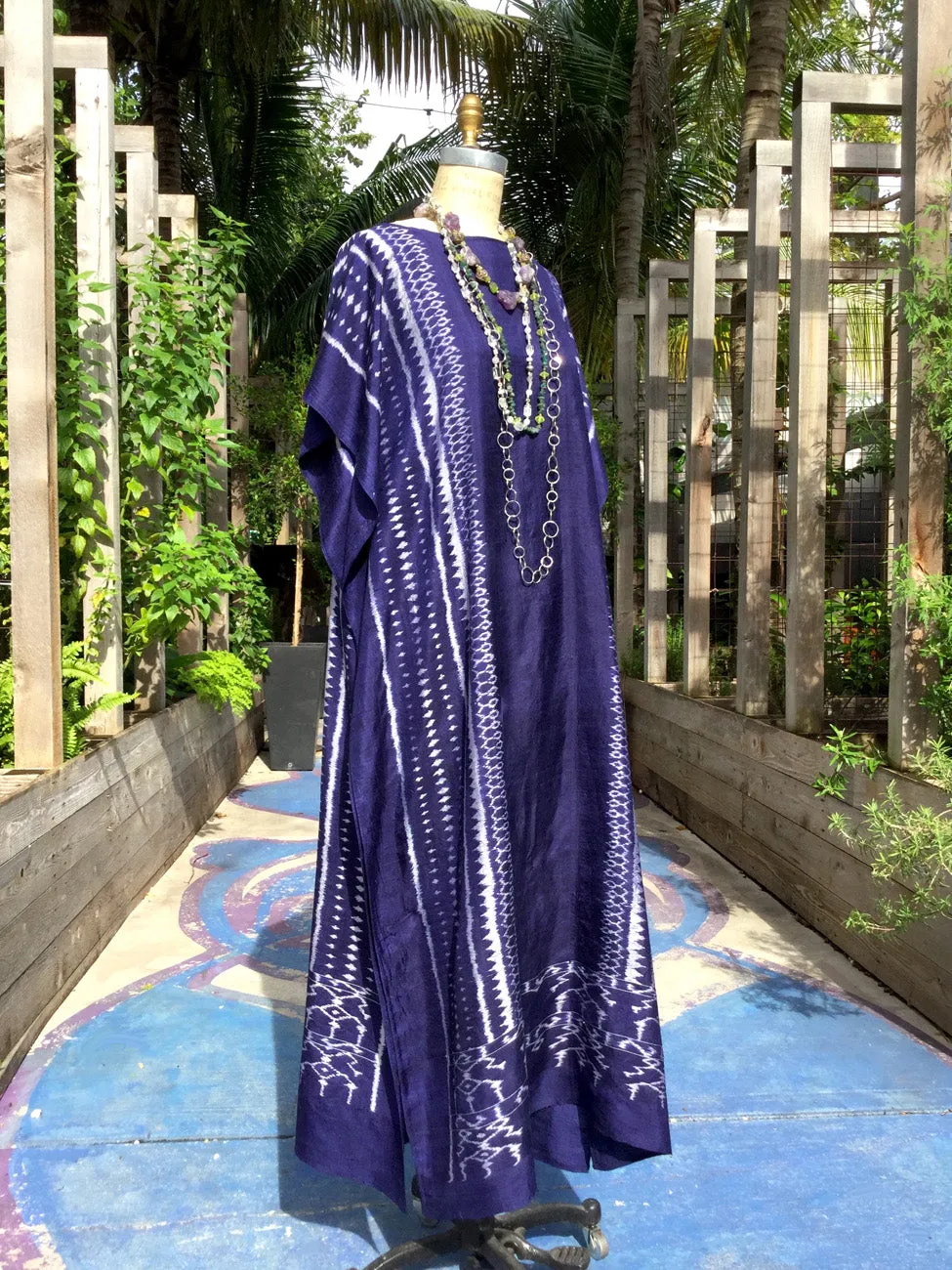 Silk Caftan Almost Famous Collection - Devil in a Blue Dress