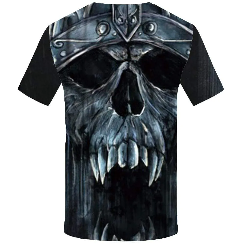 Skull T shirt Men Vintage Tshirts Print Gothic Tshirt Anime Punk T shirts Funny Skeleton T-shirt 3d Mens Fashion Graphic Unisex