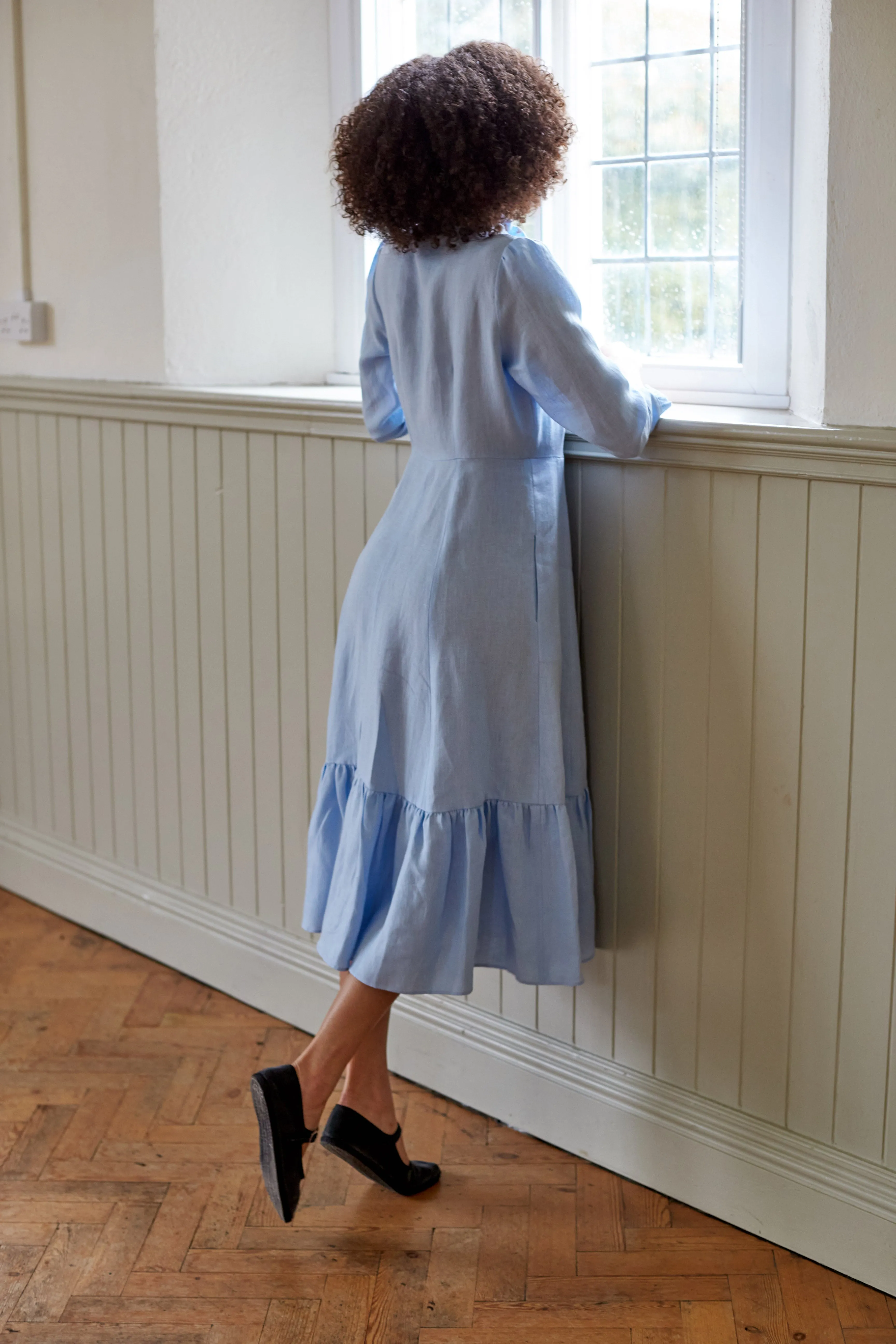 Sky Linen Saltaire Dress