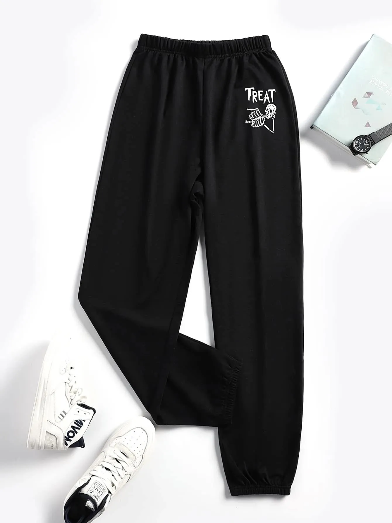 Slogan Natural Long Women Sweatpants