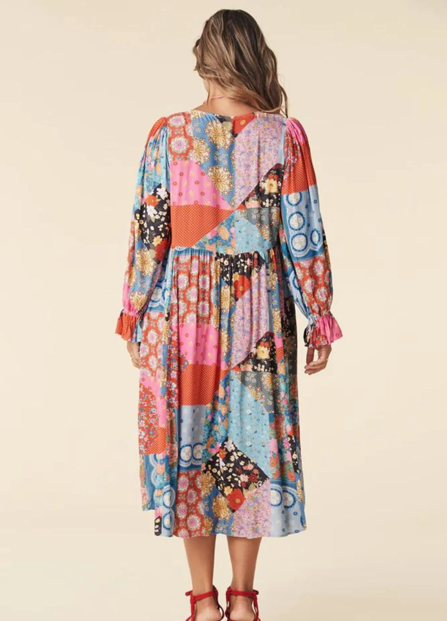 Spell - Cha Cha Boho Midi Dress - Jewel