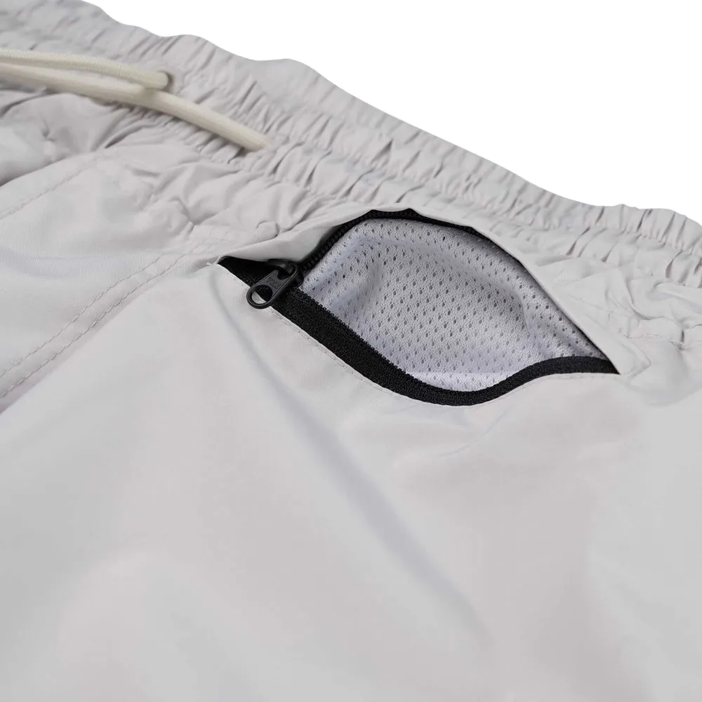 SPIDERWEB SUPER WIDE JOGGER PANTS SILVER GRAY