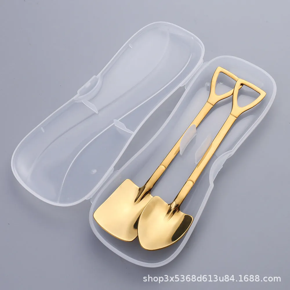 Stainless Steel Shovel Spoon Watermelon Shovel Dessert Spoon Ice-Cream Spoon Creative Shovel