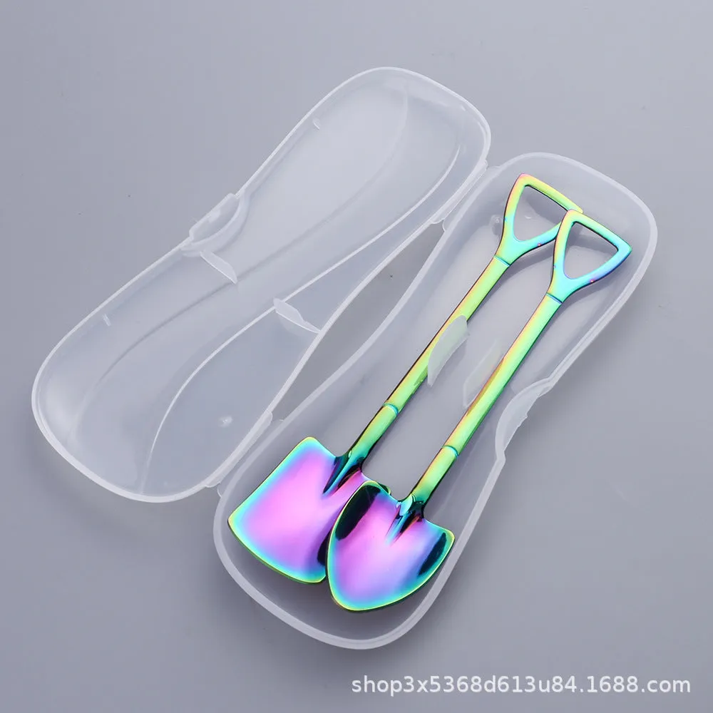 Stainless Steel Shovel Spoon Watermelon Shovel Dessert Spoon Ice-Cream Spoon Creative Shovel