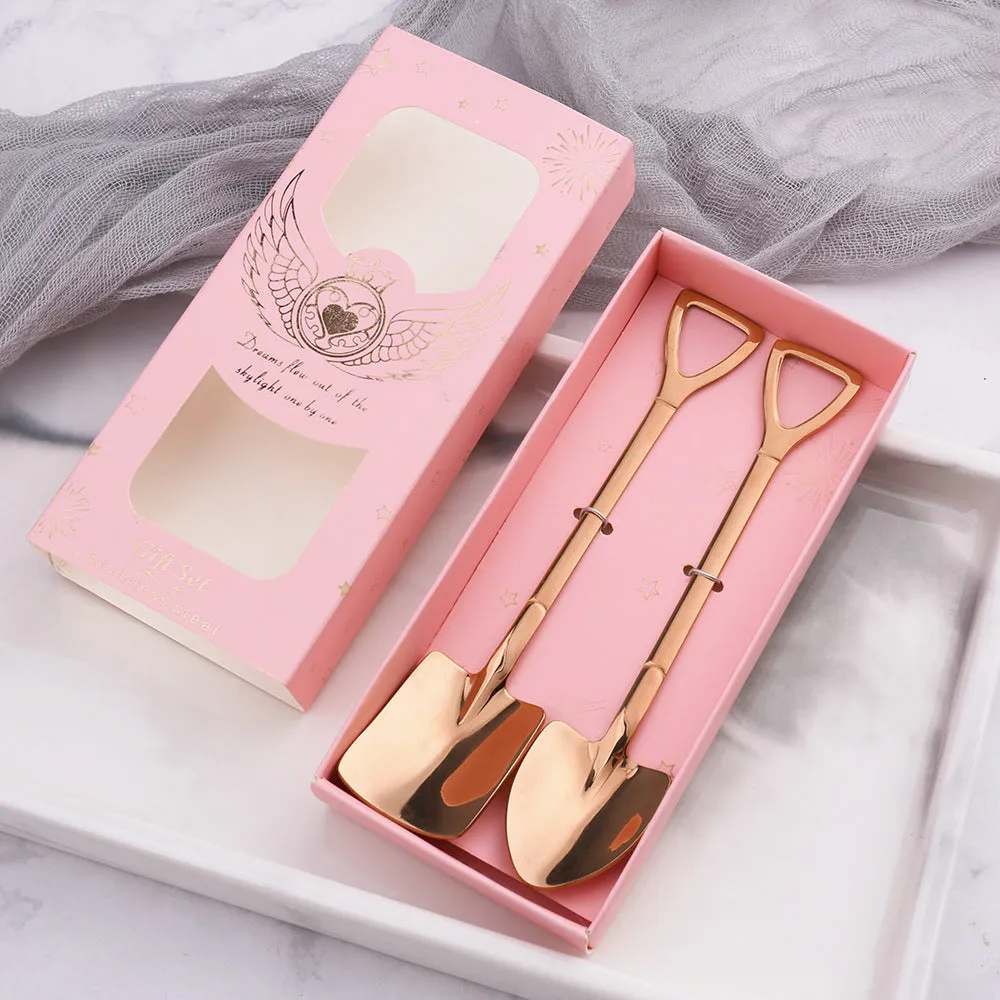 Stainless Steel Shovel Spoon Watermelon Shovel Dessert Spoon Ice-Cream Spoon Creative Shovel