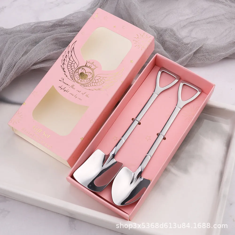 Stainless Steel Shovel Spoon Watermelon Shovel Dessert Spoon Ice-Cream Spoon Creative Shovel