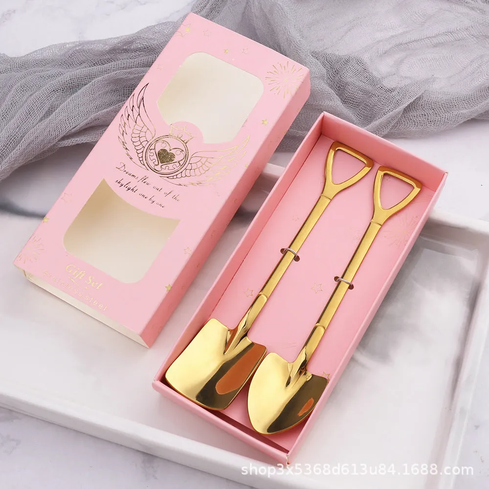 Stainless Steel Shovel Spoon Watermelon Shovel Dessert Spoon Ice-Cream Spoon Creative Shovel