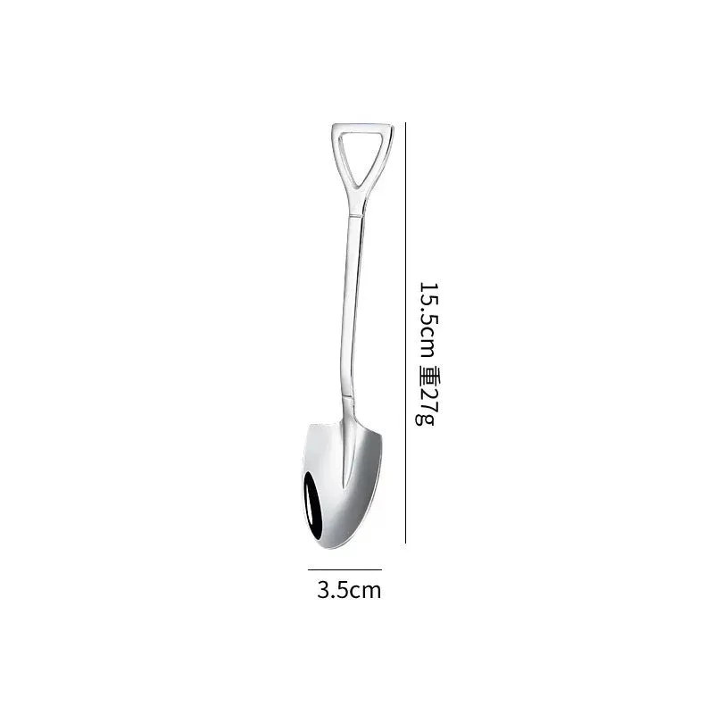 Stainless Steel Shovel Spoon Watermelon Shovel Dessert Spoon Ice-Cream Spoon Creative Shovel