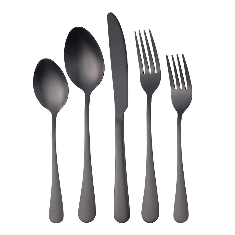 Stainless Steel Tableware Gift Set 5 Components Western Food Knife, Fork and Spoon 20-Piece Set