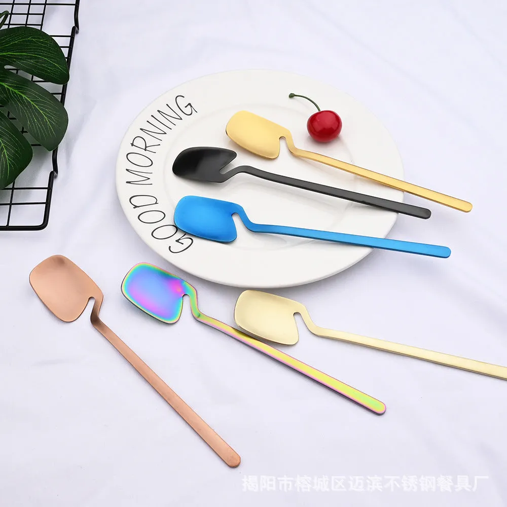 Stainless Steel Tableware Simple Personality Creative Hanging Wall Hanging Cup Knife, Fork and Spoon Hanging Cup Coffee Spoon Kit