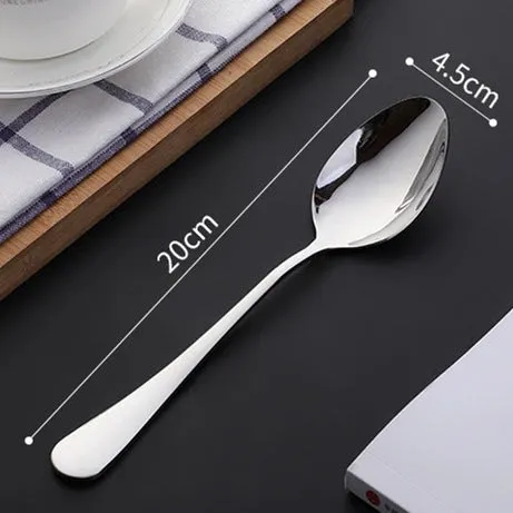 Stainless Steel Tableware Spoon Kitchen Hotel Spoon Household Eating Soup Spoon Coffee Spoon