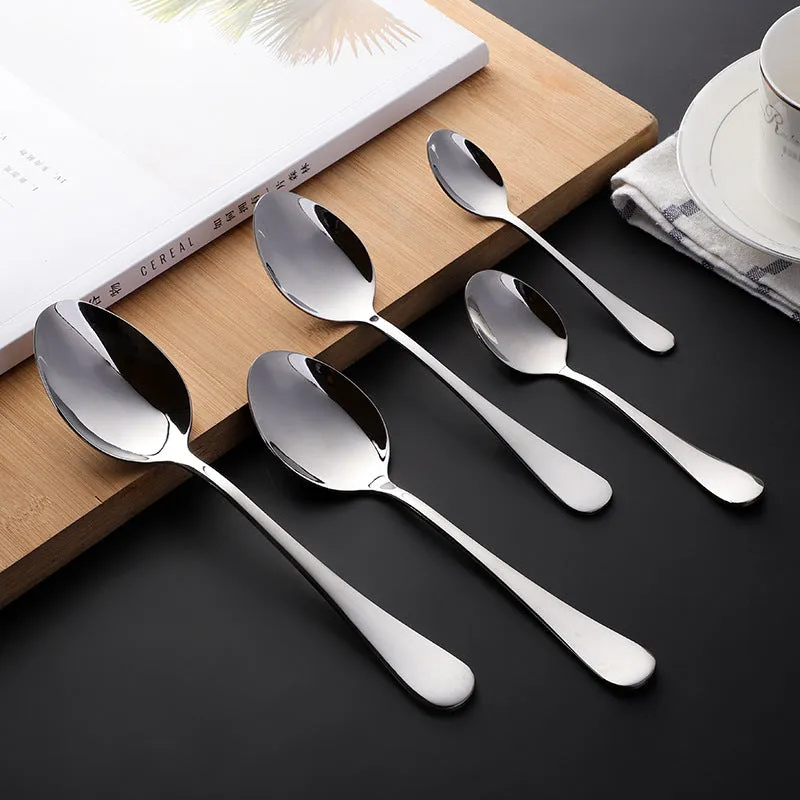 Stainless Steel Tableware Spoon Kitchen Hotel Spoon Household Eating Soup Spoon Coffee Spoon