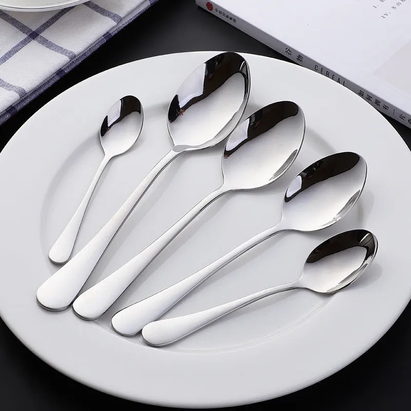 Stainless Steel Tableware Spoon Kitchen Hotel Spoon Household Eating Soup Spoon Coffee Spoon