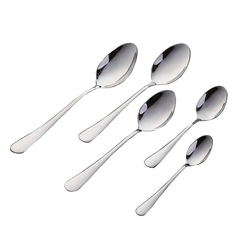 Stainless Steel Tableware Spoon Kitchen Hotel Spoon Household Eating Soup Spoon Coffee Spoon