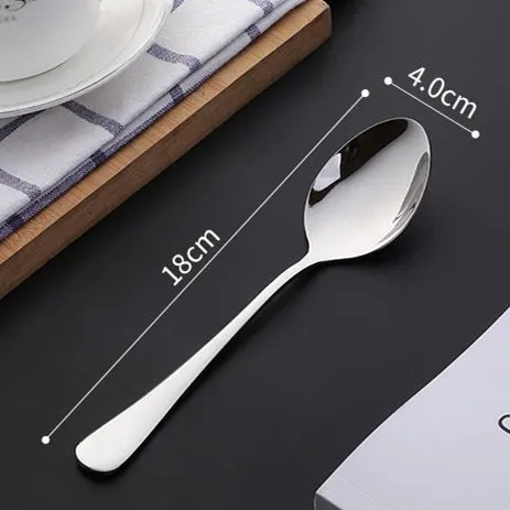 Stainless Steel Tableware Spoon Kitchen Hotel Spoon Household Eating Soup Spoon Coffee Spoon