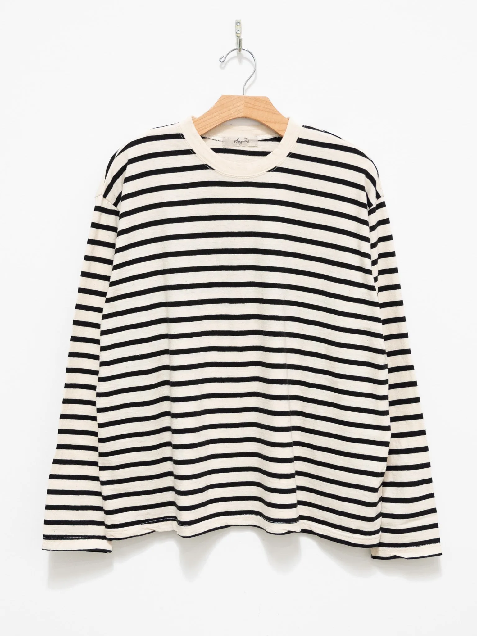 Striped Pullover Knit - Natural x Black