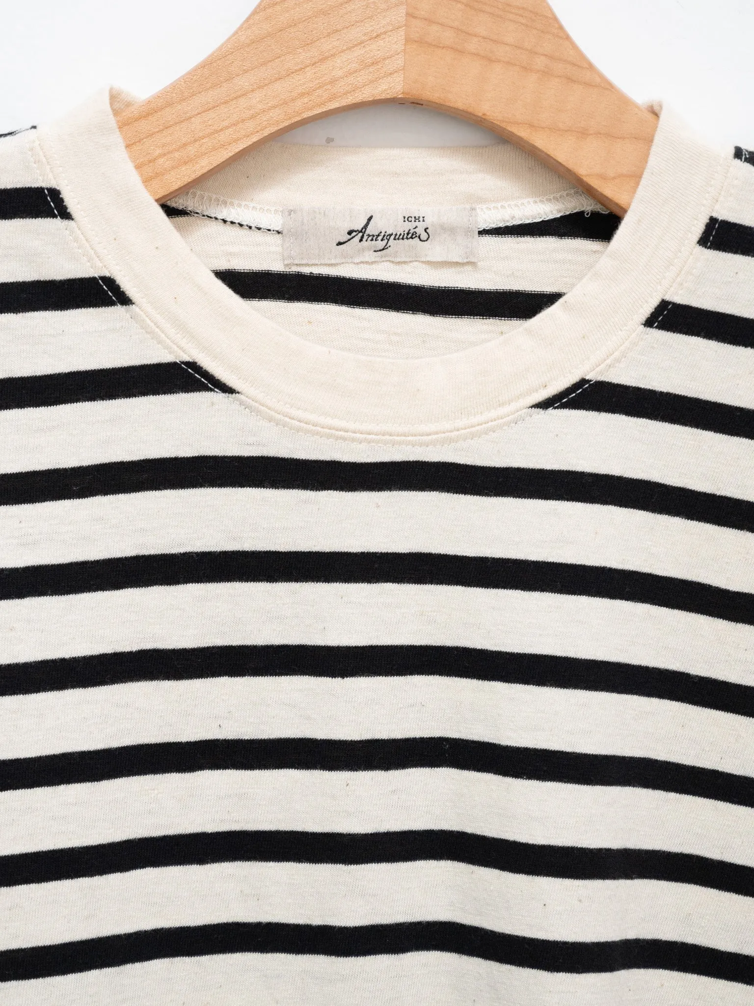 Striped Pullover Knit - Natural x Black