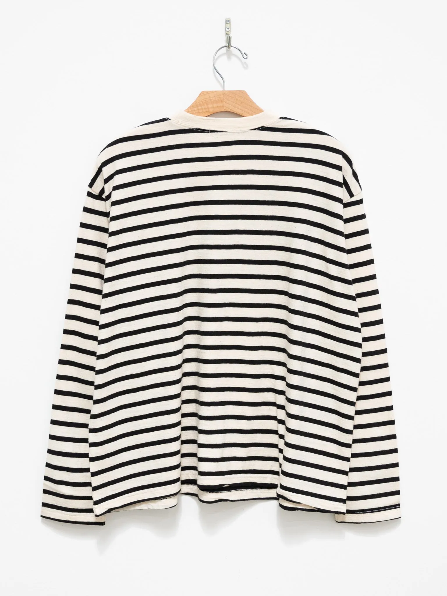 Striped Pullover Knit - Natural x Black