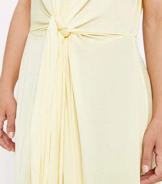 Sustainable Satin Dress Yellow