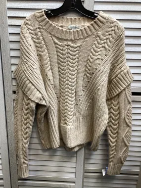 Sweater By Clothes Mentor In Tan, Size: M