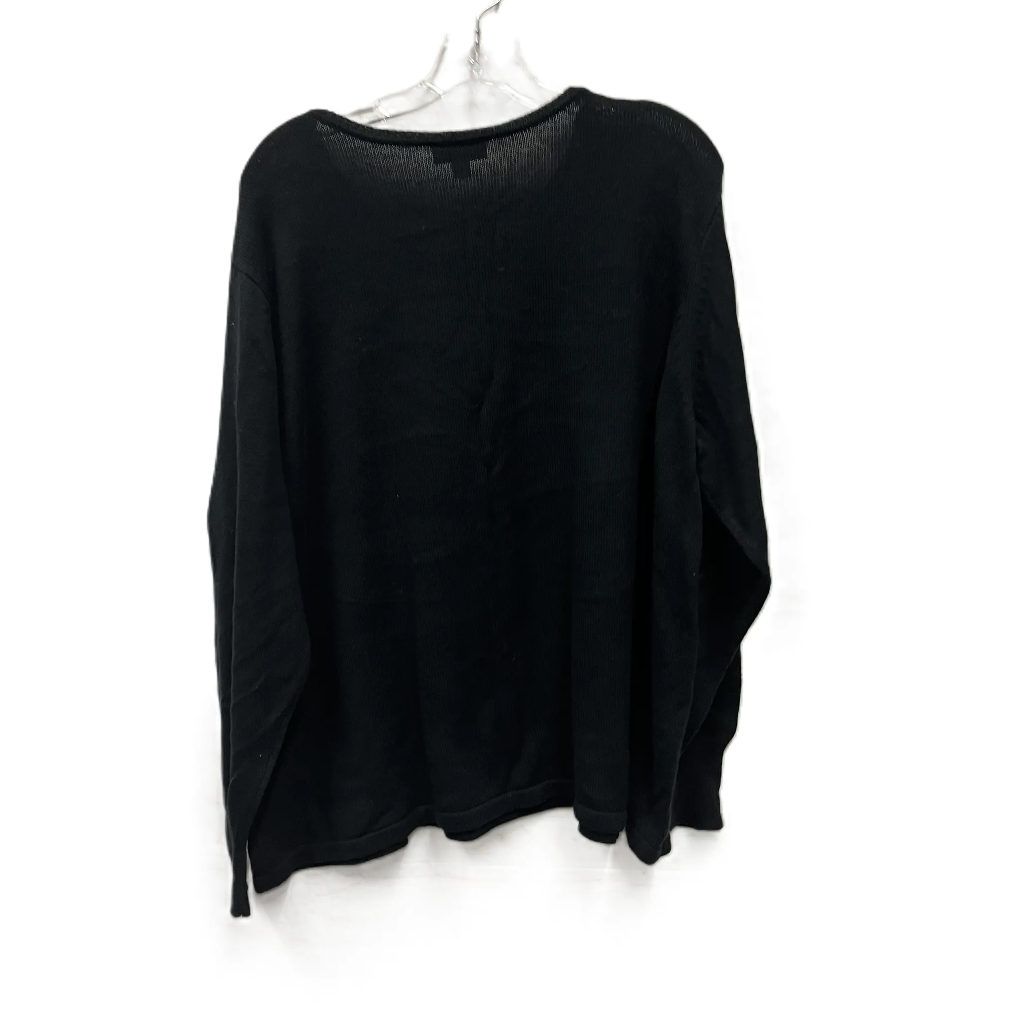 Sweater By Denim And Company In Black, Size: 3x