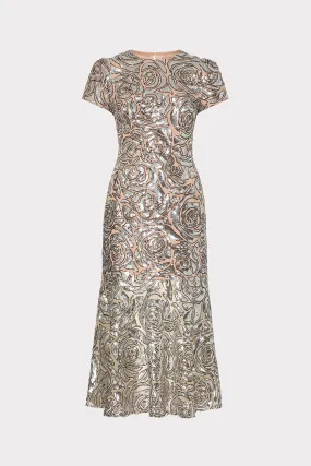 Tahlia Rose Sequins Midi Dress