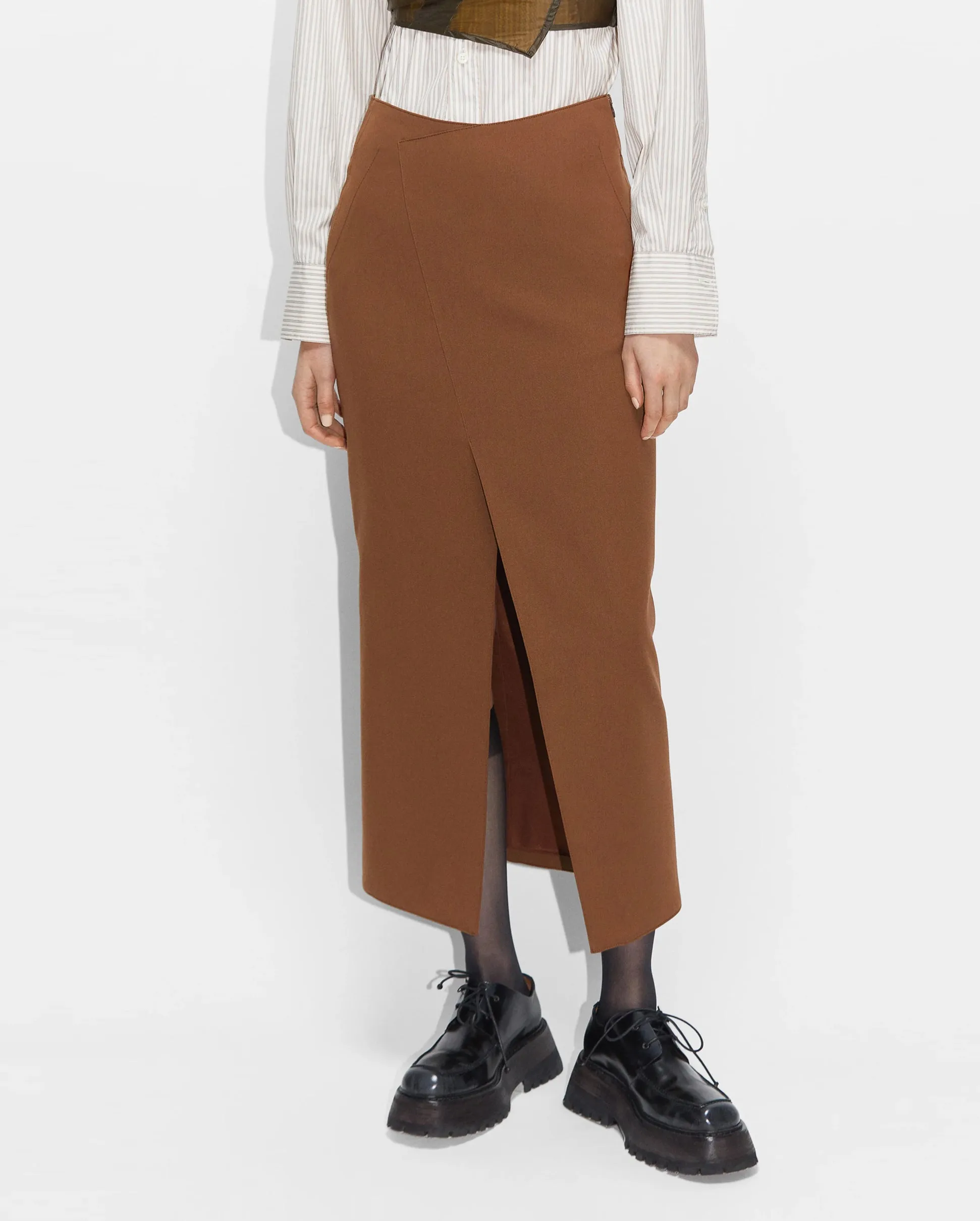 TAIL SKIRT / BROWN