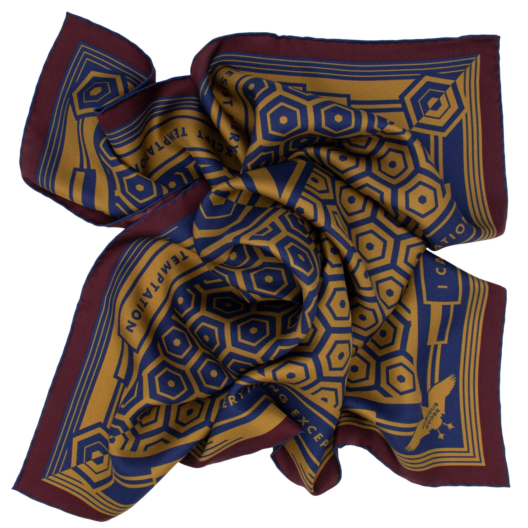 Temptation, Gold – Silk Scarf