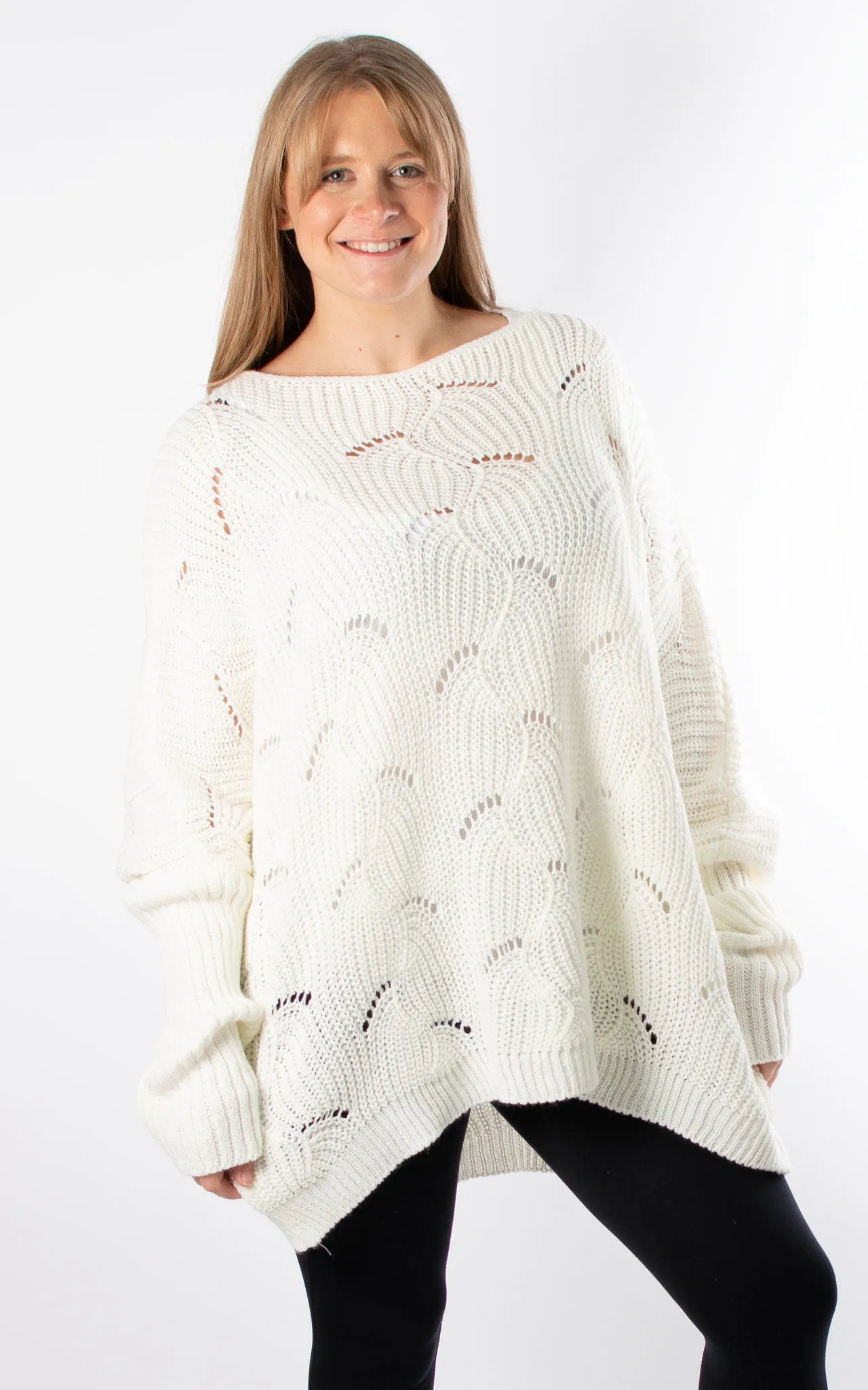 Tilda Round Neck Knit | Winter White