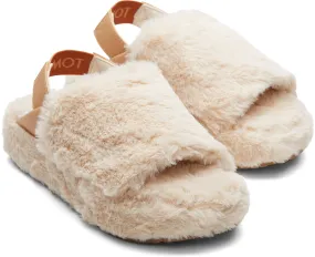 Toms Womens Sofia Natural Faux Fur