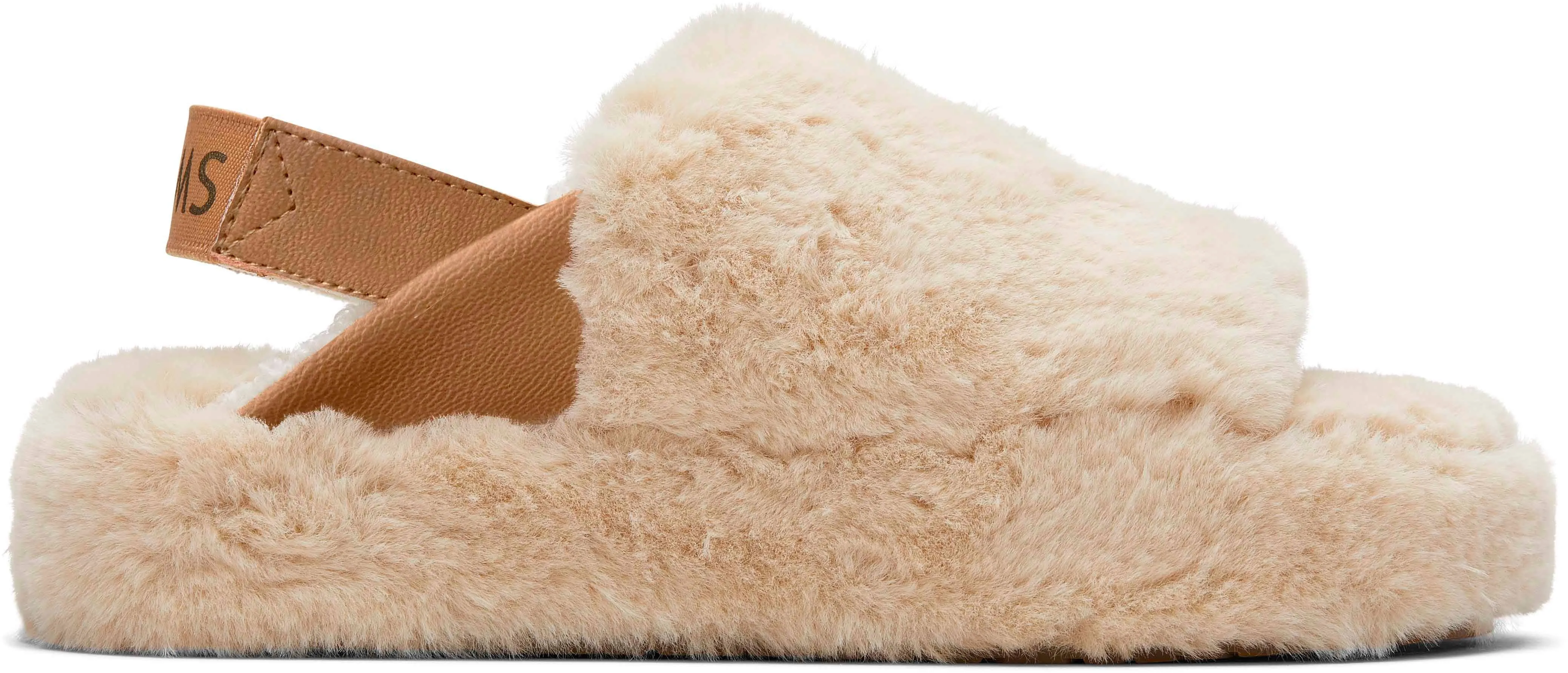 Toms Womens Sofia Natural Faux Fur