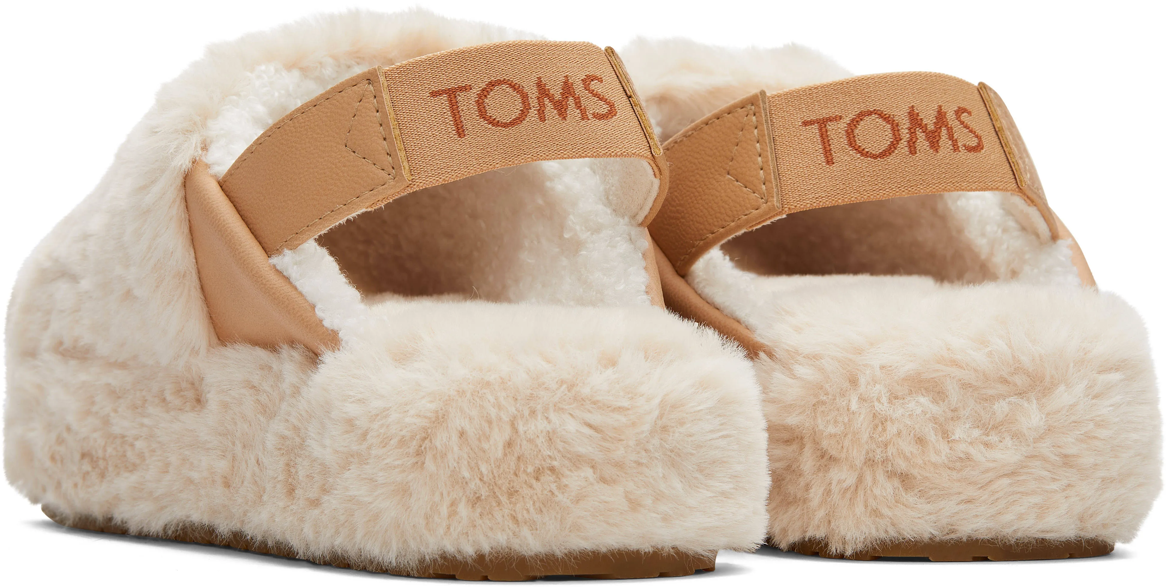 Toms Womens Sofia Natural Faux Fur