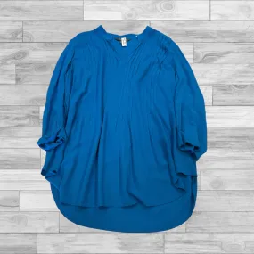 Tunic Long Sleeve By Market & Spruce In Blue, Size: S