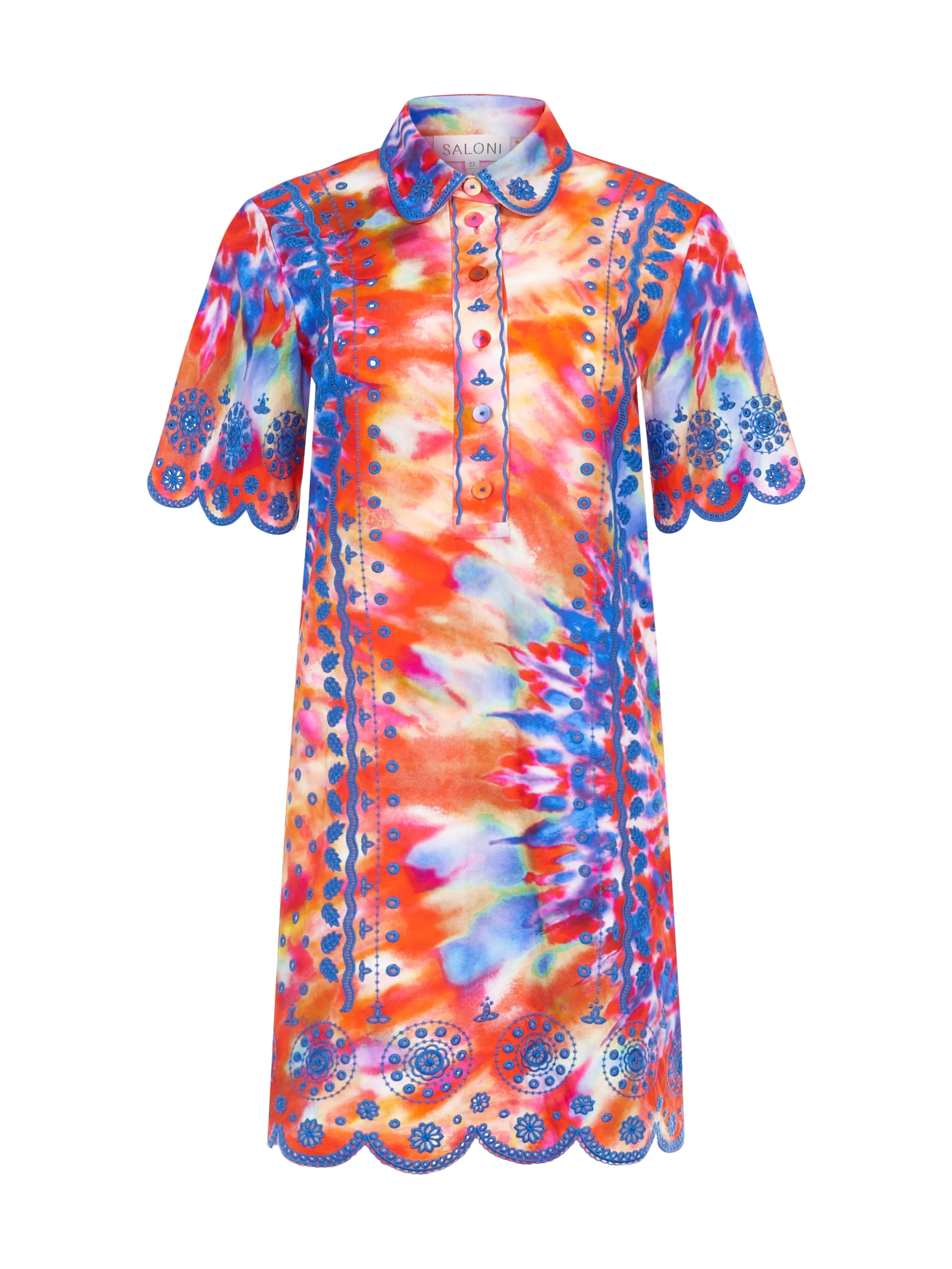 Venyx Dree B Short Dress Vivid Tie Dye