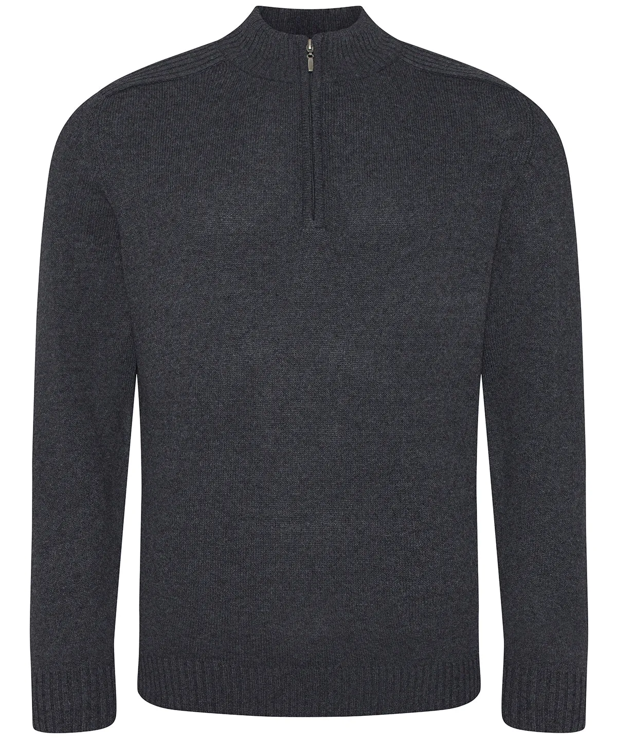 Wakhan  regen zip knit sweater | Charcoal