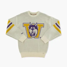 Washington Huskies Retro Oatmeal Wool Sweater