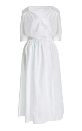 White Midi Dress For Summers