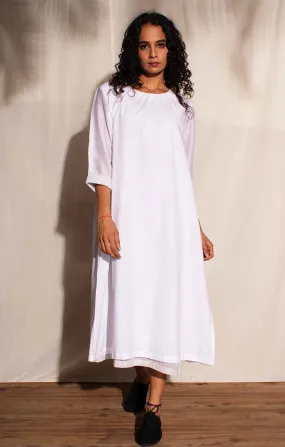 White Organic Cotton Midi