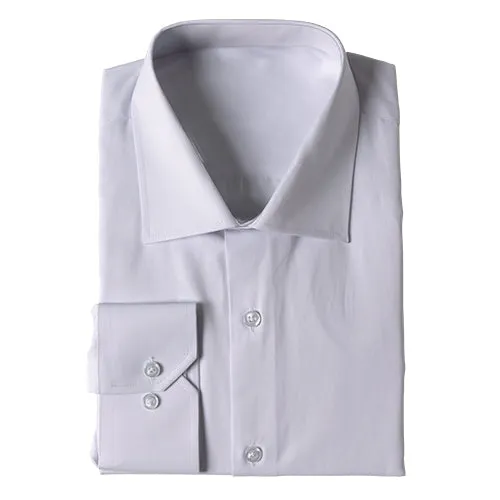 White Spread Collar Dress Shirt