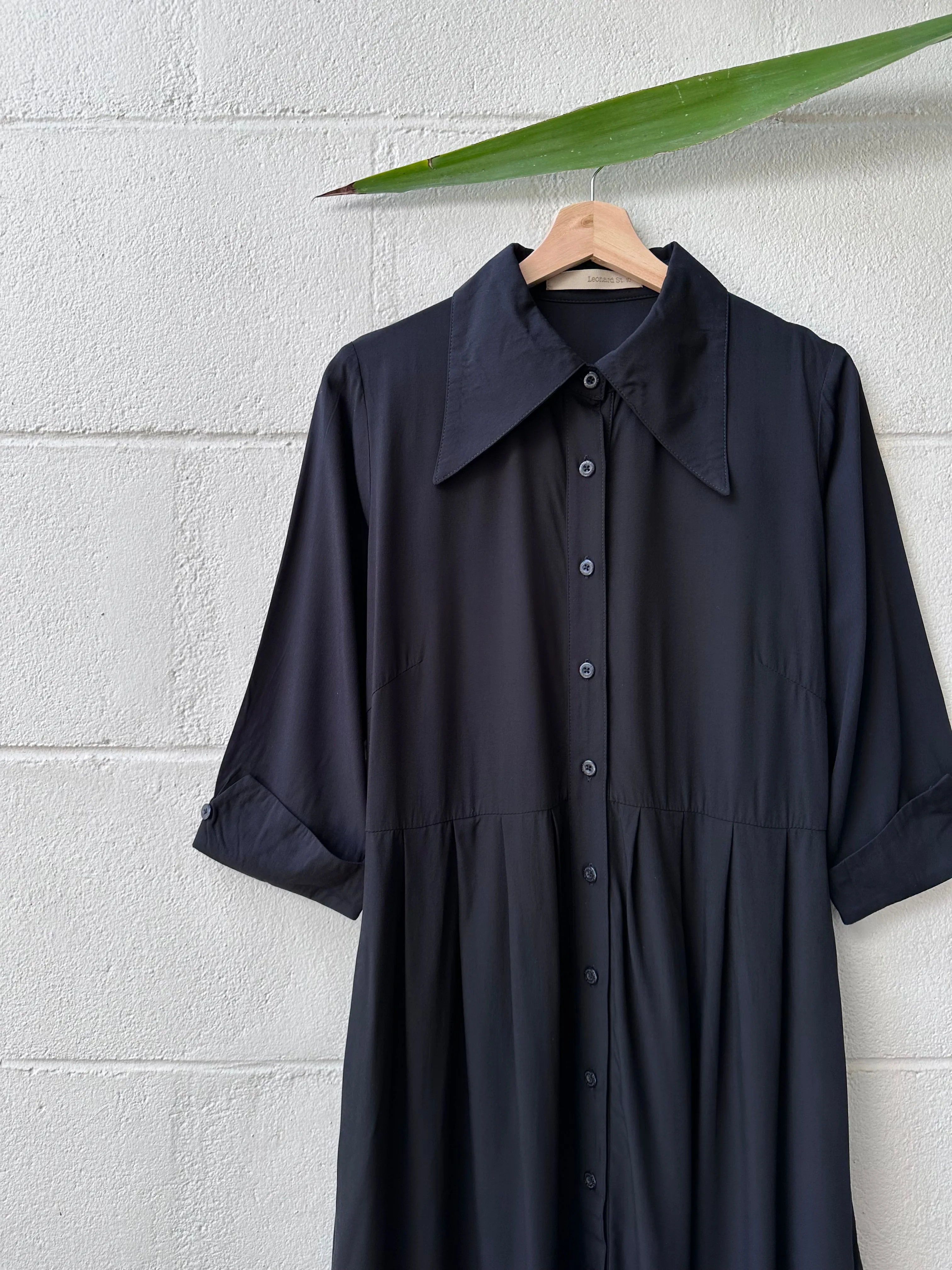 Wing Tip Shirt Dress