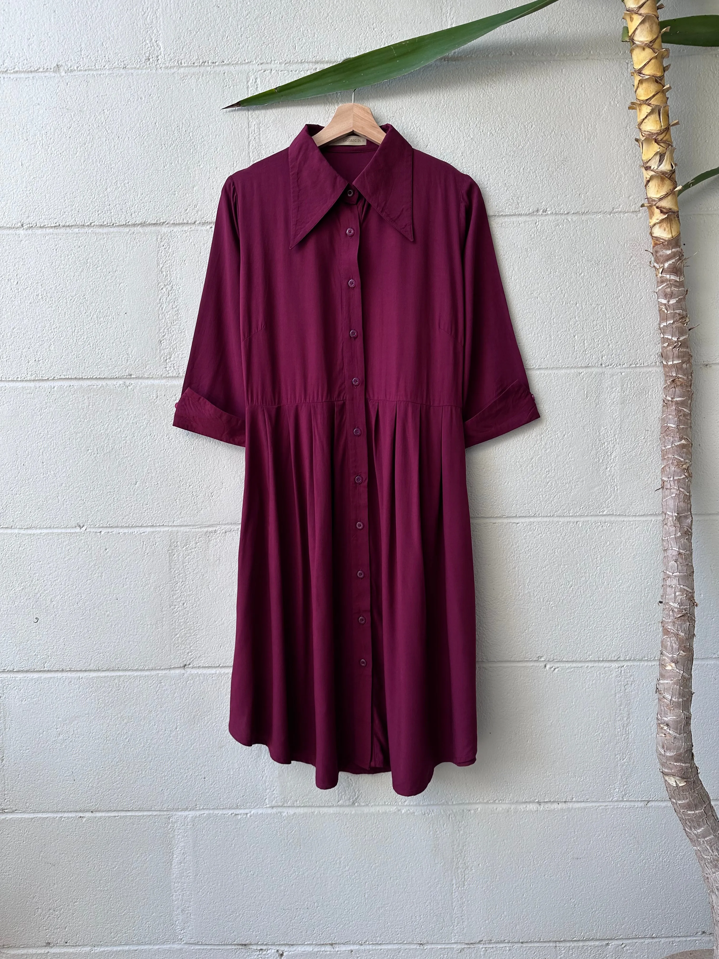 Wing Tip Shirt Dress