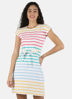 Women Multicolor Stripe Tunic