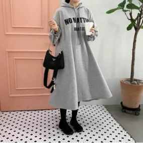 Women Plus Sizes Pullover Long Midi Length Sports Dresses